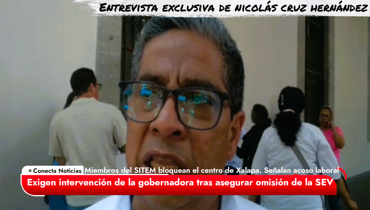 Entrevistado en el plantón Gerónimo Gabriel Polo Navarro de la sección Veracruz, del sindicato Independiente de Trabajadores de la Educación en México, (SITEM), expuso que el plantón es un llamado para que sean atendidos diversos casos de los agremiados